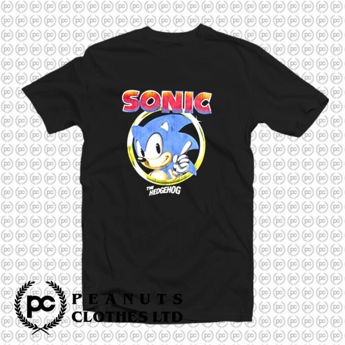 Sonic The Hedgehog Pointing Finger T Shirt