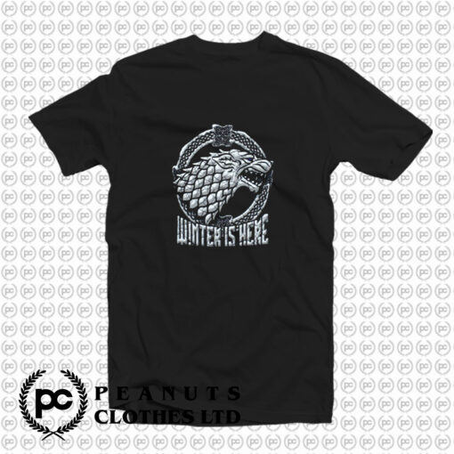 Stark Head Game of Thrones Winter Is Here T Shirt