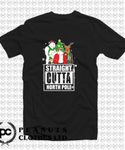 Straight Outta North Pole Christmas T Shirt