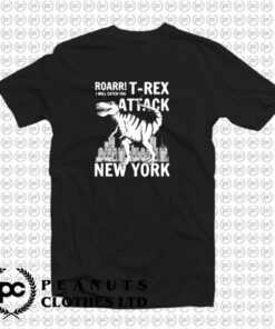 T Rex Attacks New York T Shirt