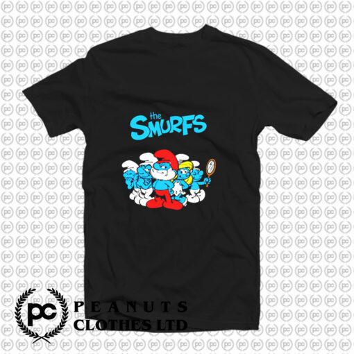 The Smurfs TV Series Animated Poster T Shirt