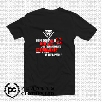 V for Vendetta Fawkes Mask Political T Shirt