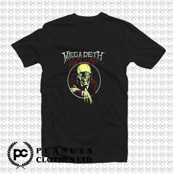 Vintage New Megadeth Black Friday 1986 T Shirt