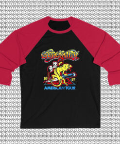 1987 American Tour Aerosmith Raglan Tee