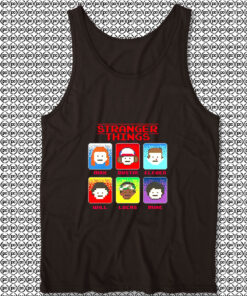 8 Bit Characters Stranger Things Unisex Tank Top