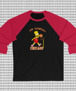 Air Bart Simpson Raglan Tee