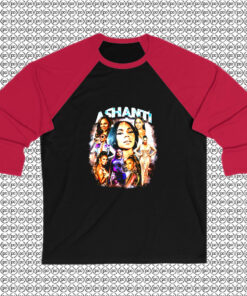 Ashanti 90s Bootleg Retro Raglan Tee