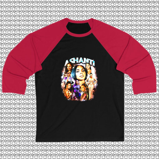 Ashanti 90s Bootleg Retro Raglan Tee