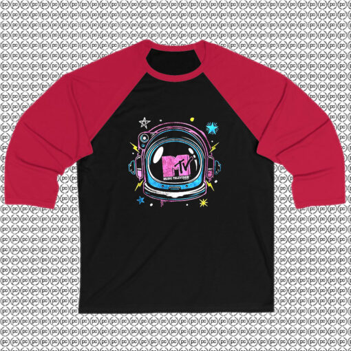 Astronaut Helmet MTV Raglan Tee