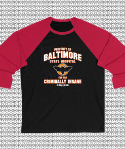 Baltimore State Hospital Silence of the Lambs Raglan Tee