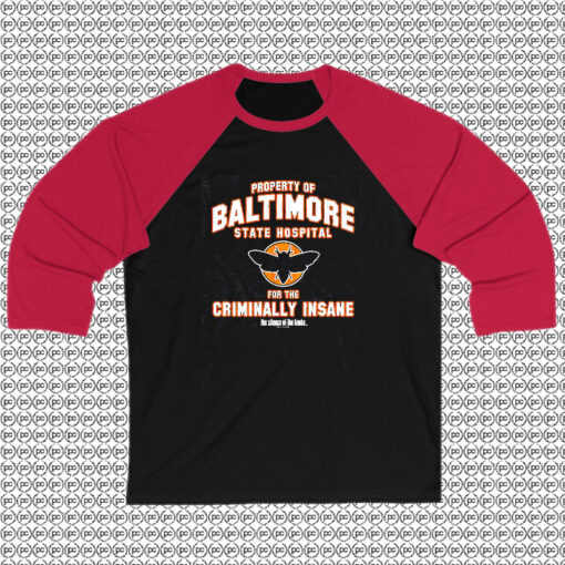 Baltimore State Hospital Silence of the Lambs Raglan Tee