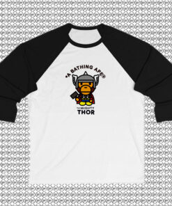 Bape A Bathing Ape x Marvel Thor Raglan Tee