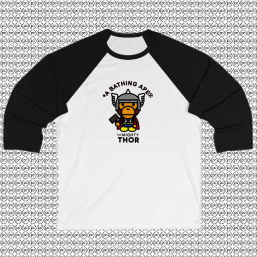 Bape A Bathing Ape x Marvel Thor Raglan Tee