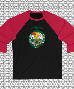 Bart Simpson Radical Boston Celtics Raglan Tee