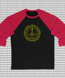 Bill Cipher Gravity Falls Raglan Tee