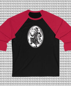 Black Death Plague Doctor Frame Raglan Tee