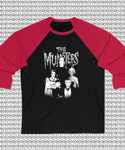 Black and White Munsters Raglan Tee