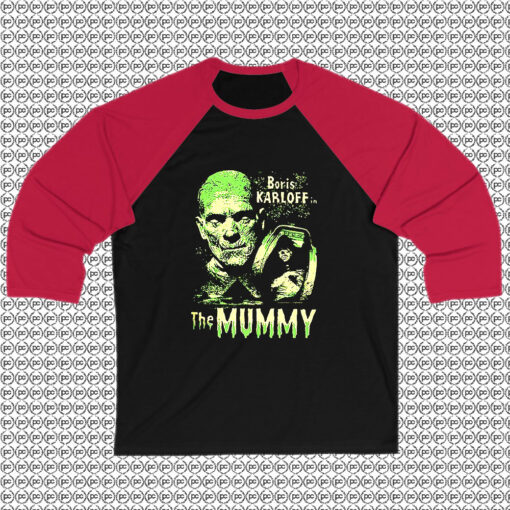 Boris Karloff The Mummy Raglan Tee