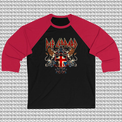 British Crest Def Leppard Raglan Tee