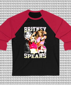 Britney Spears Bootleg Retro Raglan Tee