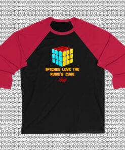 Btches Love Rubiks Cube Raglan Tee