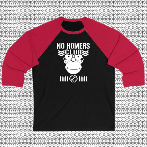 Bullet Club No Homers Parody Wrestling Raglan Tee