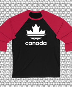 Canada Adidas Logo T Shirt Raglan Tee