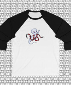 Casper Snake Parody Raglan Tee