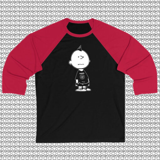 Charlie Brown Punk Rocker Raglan Tee