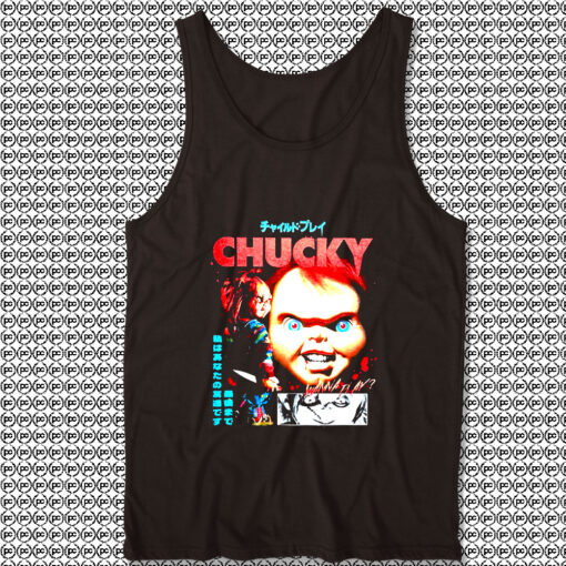 Childs Play Chucky Collage Boyfriend Fit Girls Unisex Tank Top