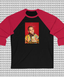 Chris Brown Smoke Poster Raglan Tee