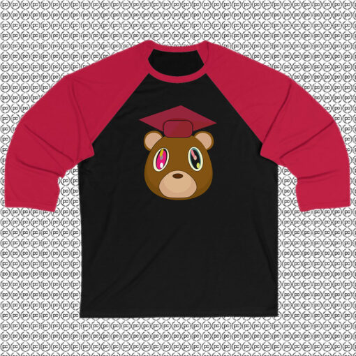 Cute Graduation Bear Kanye West Raglan Tee