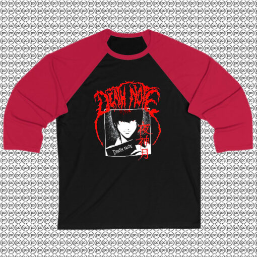 Death Note Light Metal Raglan Tee