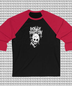 Dolly Parton Black Metal Raglan Tee