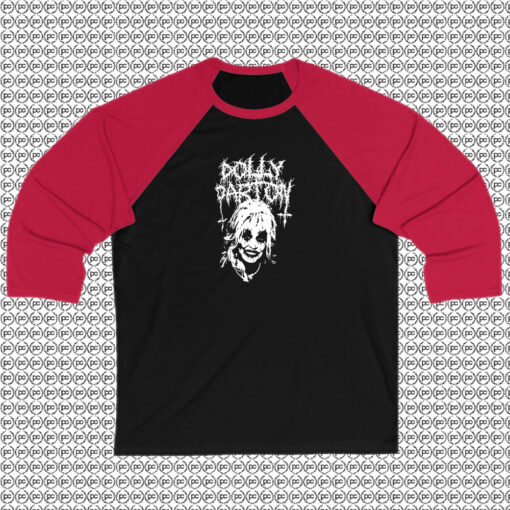 Dolly Parton Black Metal Raglan Tee