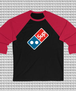 Dominos x Supreme Parody Raglan Tee