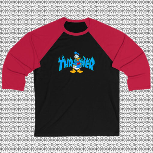 Donald Duck Thrasher Collab Raglan Tee