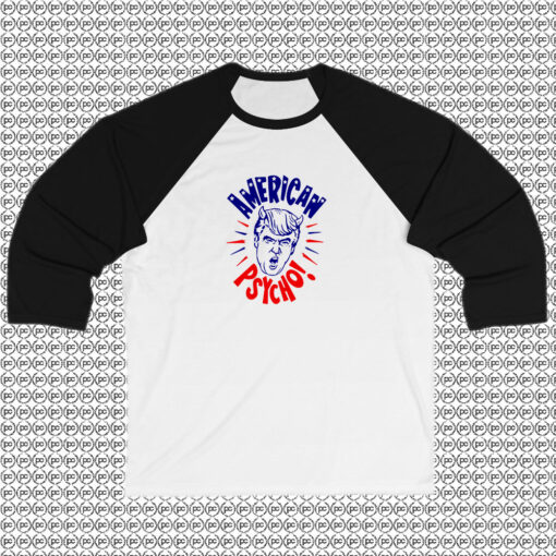 Donald Trump American Psycho Raglan Tee