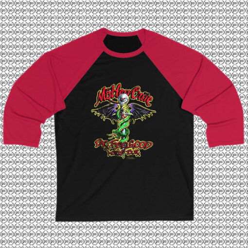 Dr. Feelgood World Tour Motley Crue Raglan Tee