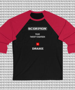 Drake Scorpion 2018 Tour Merch Raglan Tee