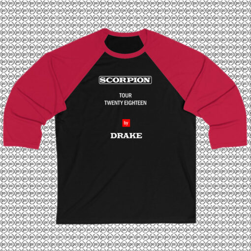 Drake Scorpion 2018 Tour Merch Raglan Tee