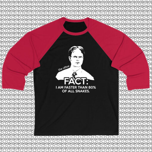 Dwight Schrute Fact The Office Raglan Tee