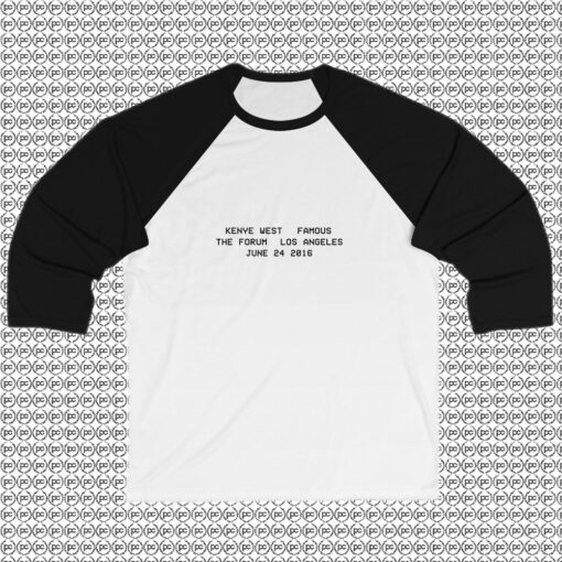 Famous At The Forum Kanye West Raglan Tee