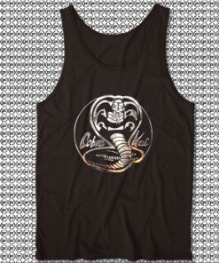 Faux Chrome Logo Cobra Kai Unisex Tank Top