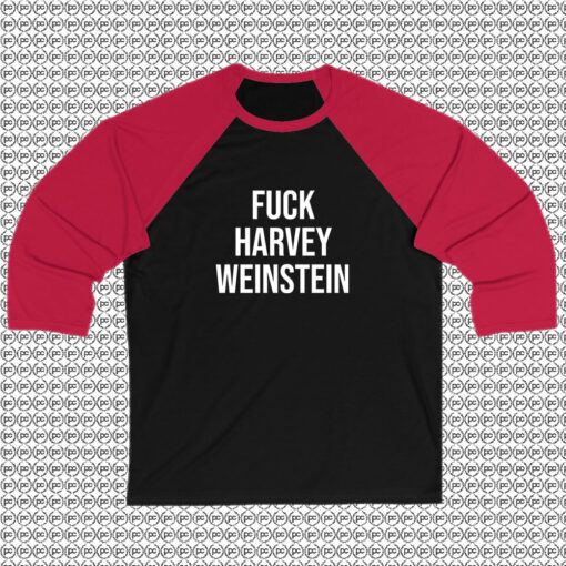 Fuck Harvey Weinstein Pink Raglan Tee