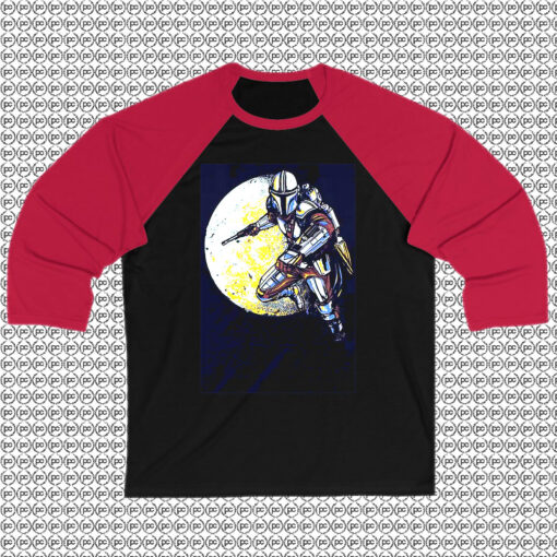 Full Moon The Mandalorian Star Wars Raglan Tee