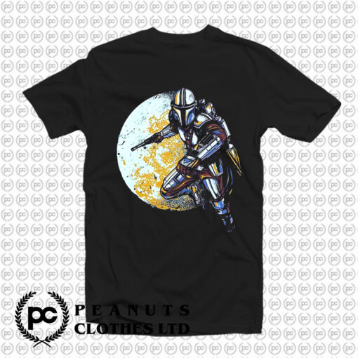 Full Moon The Mandalorian Star Wars T Shirt