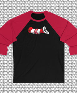 Funny Supreme Cat in the Hat Raglan Tee