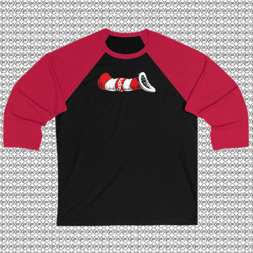 Funny Supreme Cat in the Hat Raglan Tee