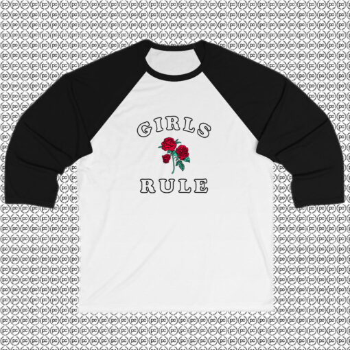 Girls Rule Roses Raglan Tee